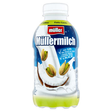 Müller Müllermilch pisztácia-kókusz ízű zsírszegény tejital 380 ml