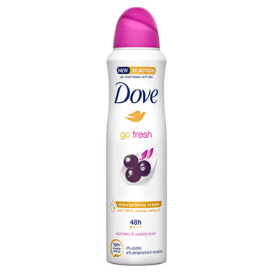 Dove Go Fresh acai bogyó & vízililiom izzadásgátló aeroszol