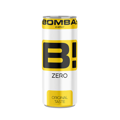 BOMBA! Zero koffeintartalmú, tutti-frutti ízű cukormentes szénsavas ital édesítőszerrel