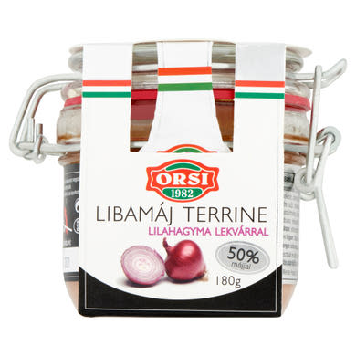 Orsi libamáj terrine lilahagyma lekvárral