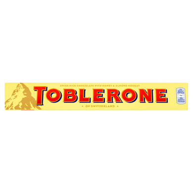Toblerone svájci tejcsokoládé mézzel és mandulával