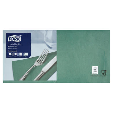 Tork Lunch sötét zöld szalvéta 33 x 33 cm 2 rétegű
