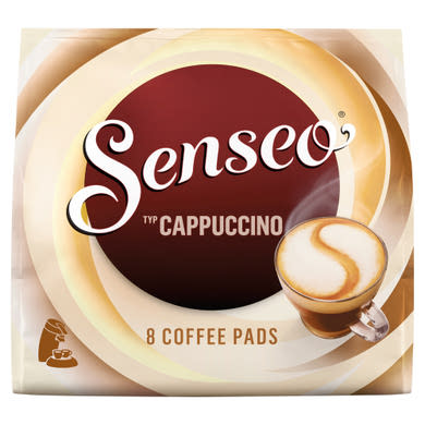 Senseo Cappuccino instant kávé kávékrémesítővel, cukorral egyadagos, párnás kiszerelésben