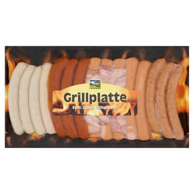 Landhof Grillplatte vegyes húskészítmény sertés és marhahúsból 910 g