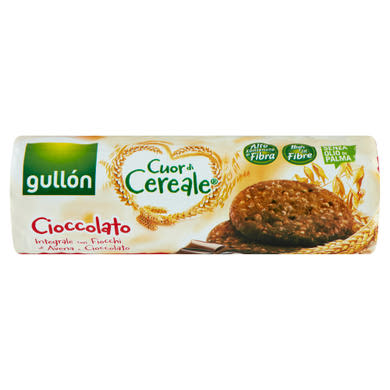 Gullón gabonakeksz csokoládé darabkákkal