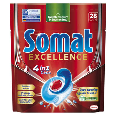 Somat Excellence gépi mosogatószer kapszula 28 db