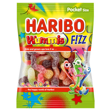 Haribo Wummis F!zz gyümölcsízű gumicukorka