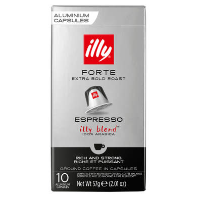 Illy Espresso Forte őrölt-pörkölt kávé kapszulában