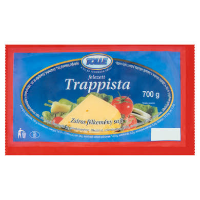 Tolle felezett zsíros félkemény trappista sajt