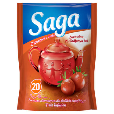 Saga vörösáfonya ízű gyümölcstea