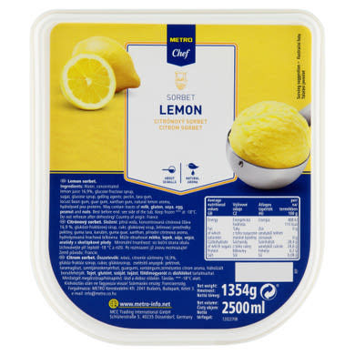 Metro Chef citrom sorbet