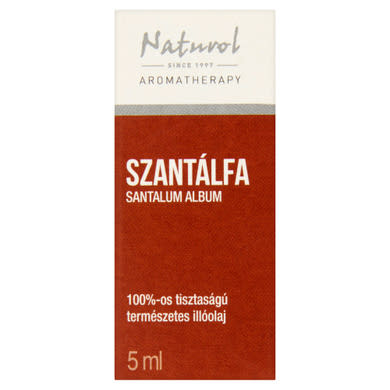 Naturol Aromatherapy 100%-os tisztaságú természetes szantálfa illóolaj
