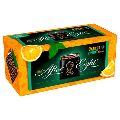 After Eight étcsokoládés lapocskák mentol- és narancsízű töltelékkel 200 g