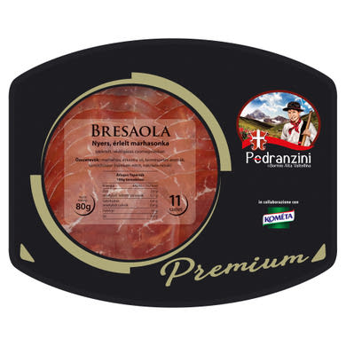 Pedranzini Premium Bresaola nyers, érlelt marhasonka 80 g