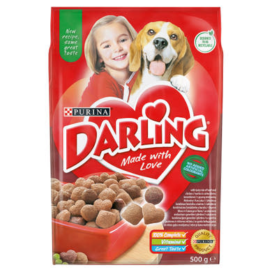 Darling teljes értékű állateledel felnőtt kutyák számára marha és csirke ízletes keverékével 500 g