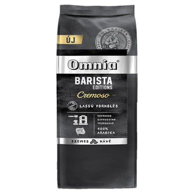 Omnia Barista Editions Cremoso szemes pörkölt kávé