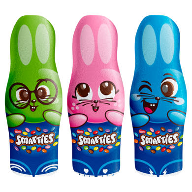 Smarties tejcsokoládé Nyuszi tejcsokoládés cukordrazséval