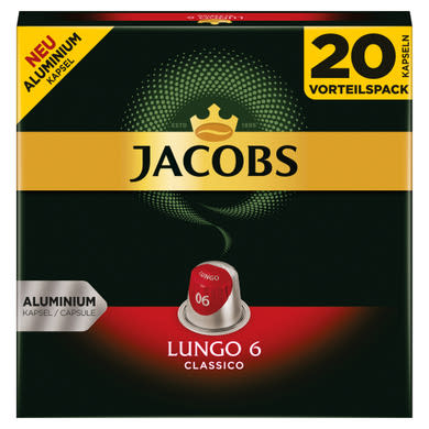 Jacobs Lungo 6 Classico őrölt-pörkölt kávé kapszulában