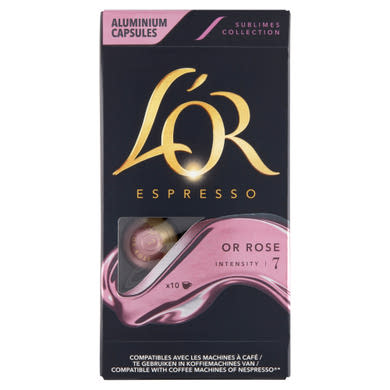 L'OR Espresso Or Rose őrölt-pörkölt kávé kapszulában 10 db
