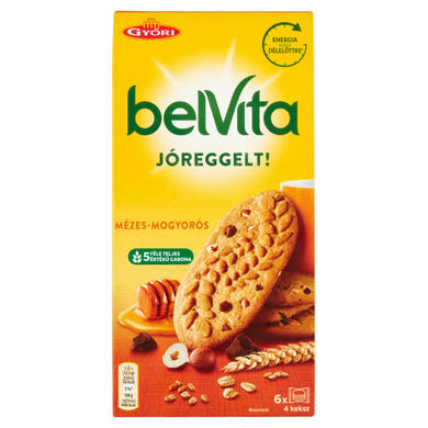 Belvita JóReggelt! törökmogyorós és mézes, gabonás, omlós keksz