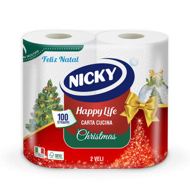 Nicky Happy Life karácsonyi konyhai papírtörlő 2 rétegű