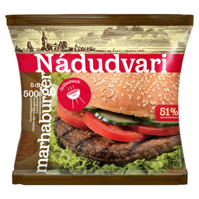 Nádudvari gyorsfagyasztott marhaburger 5 db