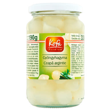 Kofa Premium édes-savanyú pikáns ecetes gyöngyhagyma 320 g
