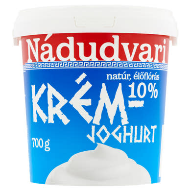 Nádudvari natúr élőflórás krémjoghurt 700 g