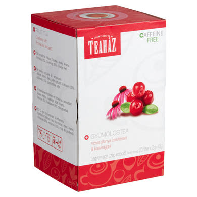 Gárdonyi Teaház gyümölcstea vörös áfonya ízesítéssel & kasvirággal