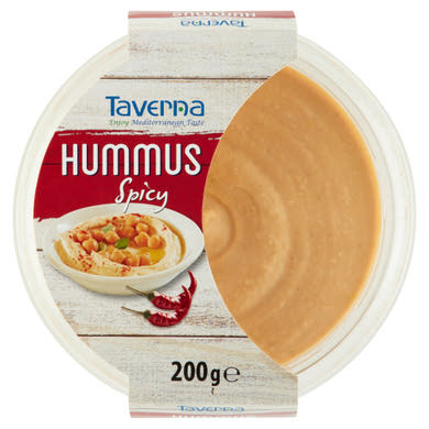 Taverna Spicy Hummus fűszeres csicseriborsó krém 200 g