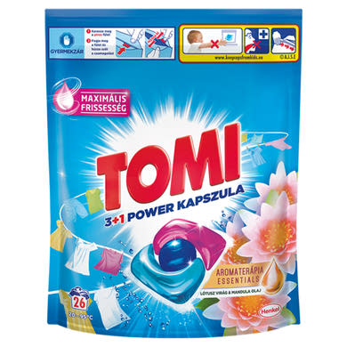 Tomi 3+1 Power Lótusz Virág & Mandula Olaj mosókapszula 26 mosás