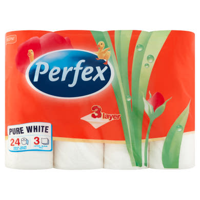Perfex pure white 3 rétegű toalettpapír