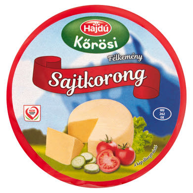 Hajdú Kőrösi félkemény sajtkorong