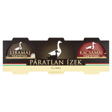 Liba- és kacsamáj pástétom 3 x