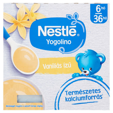 Nestlé Yogolino vaníliás ízű babapuding 6 hónapos kortól 36 hónapos korig 4 x 100 g