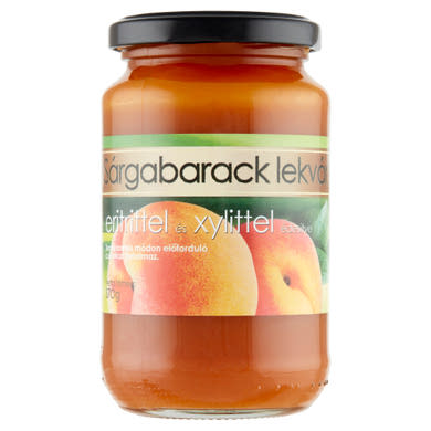 Sárgabarack lekvár eritrittel és xylittel édesítve
