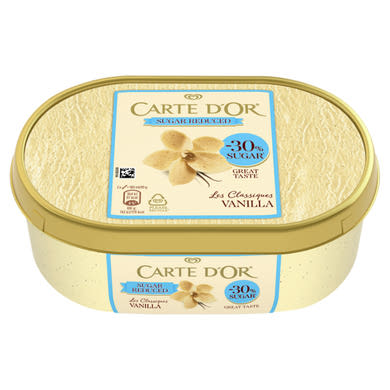 Carte D'Or csökkentett cukortartalmú vaníliás jégkrém