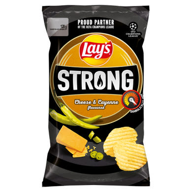 Lay's Strong sajt és csípőspaprika ízű burgonyachips