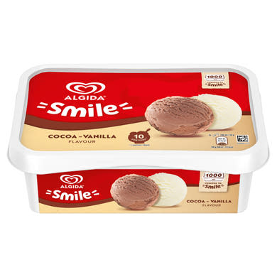 Algida Smile kakaós és vanília ízű jégkrém