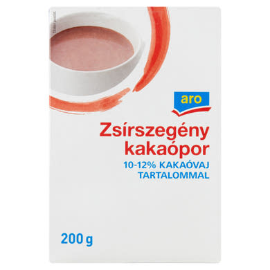 Aro zsírszegény kakaópor 10-12% kakaóvaj tartalommal