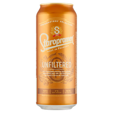 Staropramen Unfiltered minőségi világos, szűretlen sör 5%