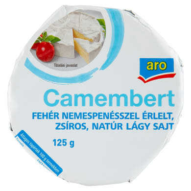 aro Camembert zsíros, natúr lágy sajt