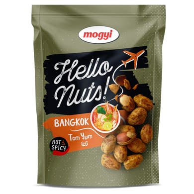 Mogyi Hello Nuts! Bangkok tom yum ízű, csicseriborsós tésztabundában pörkölt földimogyoró