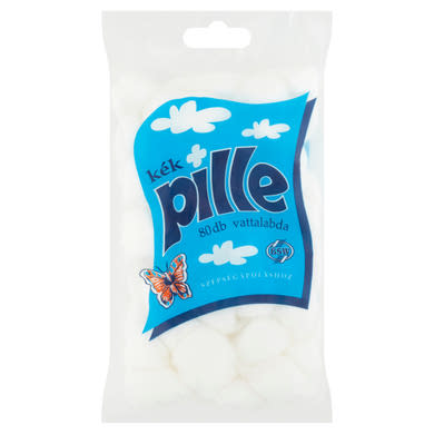 Kék Pille vattalabda 80 db