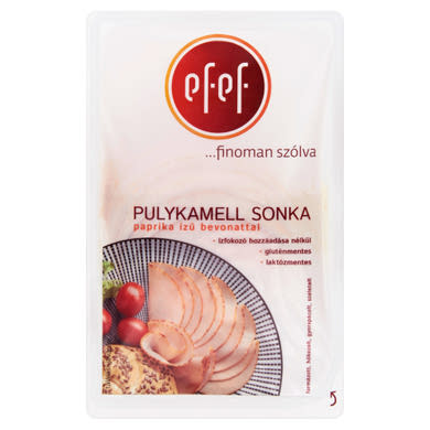 eFeF szeletelt pulykamell sonka paprika ízű bevonattal