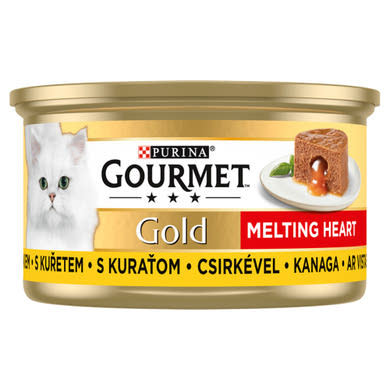 Gourmet Gold Melting Heart csirkével nedves macskaeledel