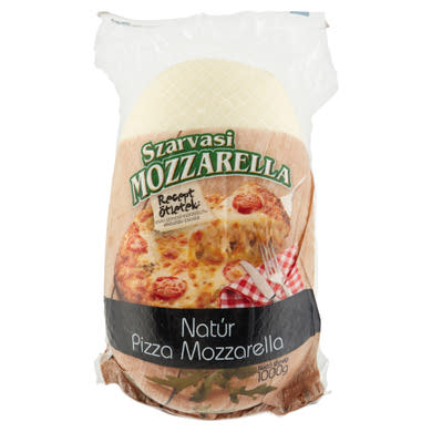 Szarvasi natúr pizza mozzarella sajt