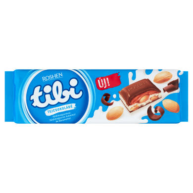 Tibi tejcsokoládé földimogyoróval, földimogyorós krémmel és karamellel