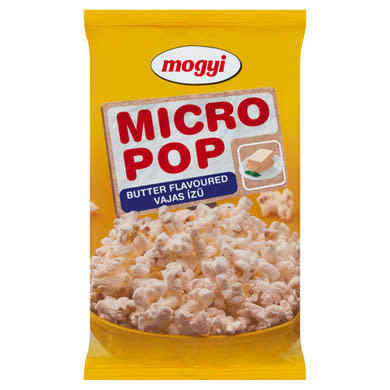 Mogyi Micro Pop vajas ízű, mikrohullámú sütőben elkészíthető pattogatni való kukorica