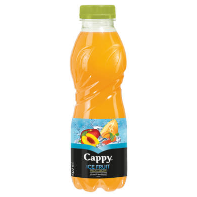 Cappy Ice Fruit Peach-Melon szénsavmentes alma-őszibarack-sárgadinnye ital citromfű ízzel
